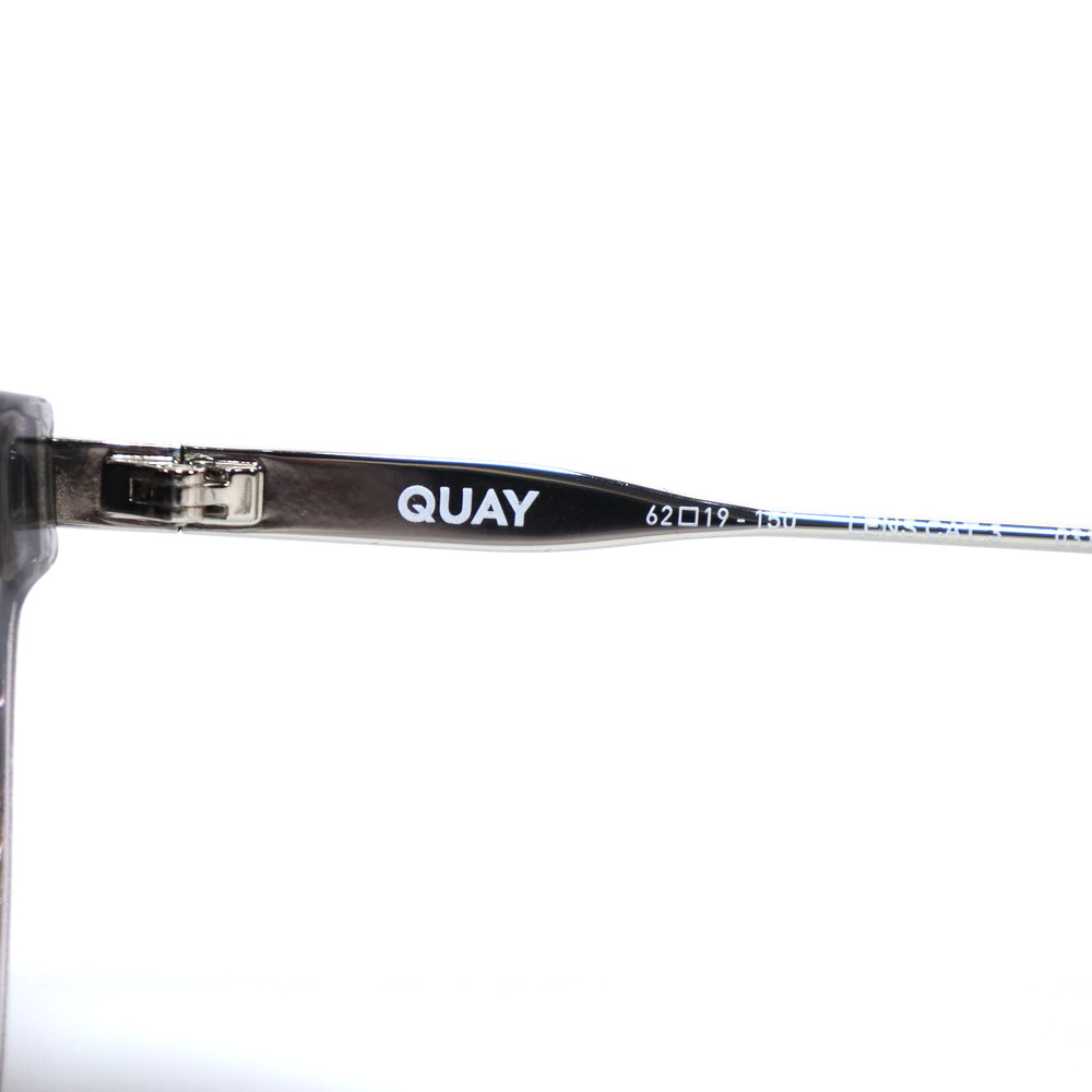 Quay Australia GETAWAY Metal Round Sunglasses - Grey/Smoke - NWT - Picture 7 of 15